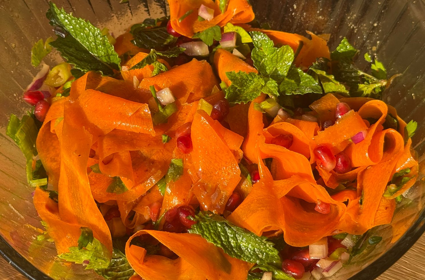 Carrot Pomegranate Ribbon Salad - Episode 18